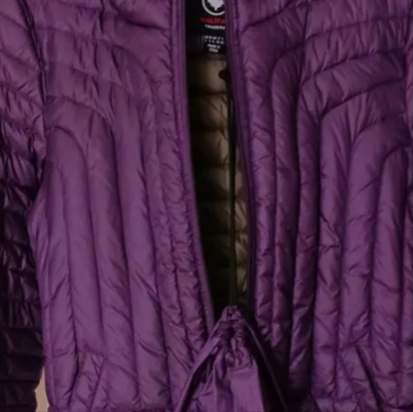 Halifax Traders PURPLE Ultralight Packable/washable Down Jacket Coat Women's L - Picture 6 of 8